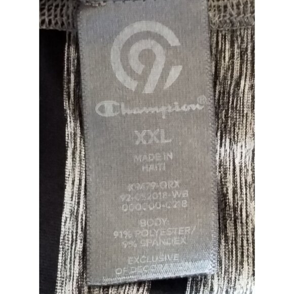 Champion XXL Racerback Tank Top Womens Activewear Gray Black Striped Lightweight - Picture 7 of 8